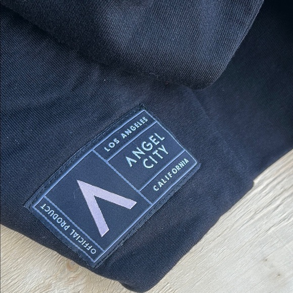 Angel City Black Full zip Hoodie size Large - Picture 7 of 7